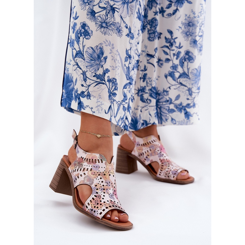 Jezzi Sandale pentru femei deschise pe postul multicolor 2