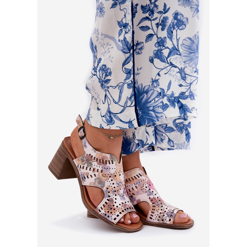 Jezzi Sandale pentru femei deschise pe postul multicolor 1