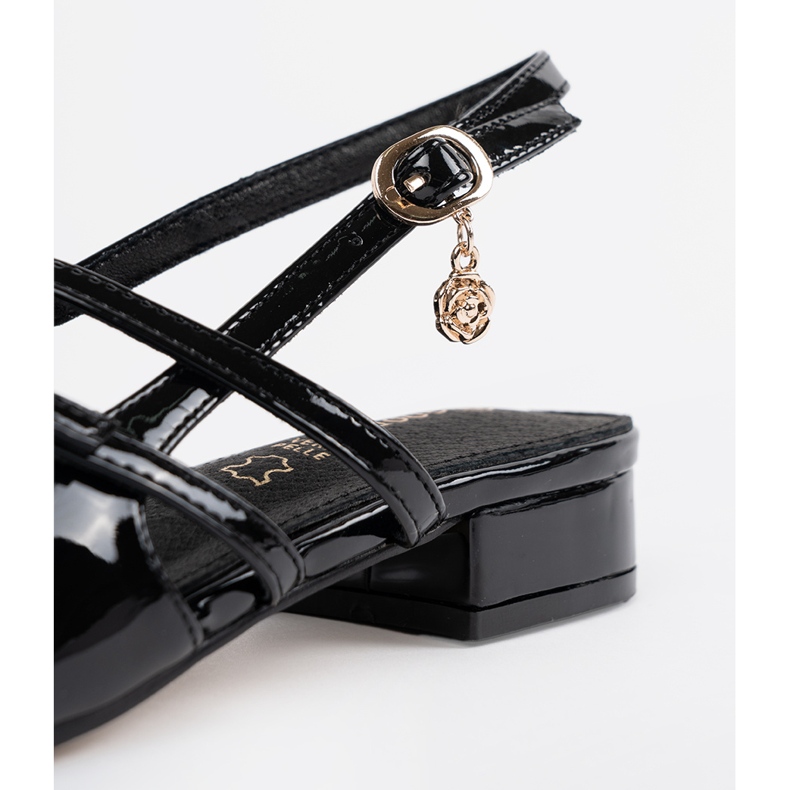 Goodin Pompe lăptate negre cu adaosuri aurii negru 1