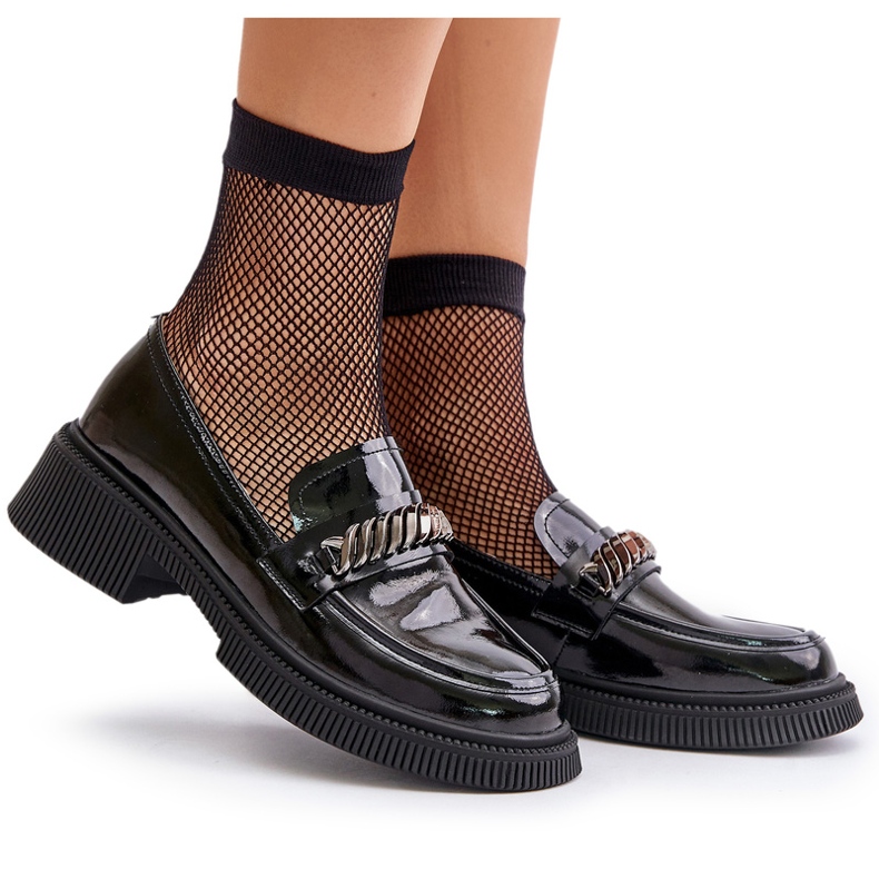 S.Barski Loafoles-ul feminin LAAFFOLE LEAFERS cu decorare LZ42-030 Negru 5 S.Barski Loafoles-ul feminin LAAFFOLE LEAFERS cu decorare LZ42-030 Negru 5