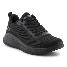 Skechers Bobs Squad Chaos se confruntă cu pantofii 117209-BBK negru 1