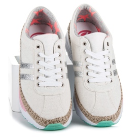 Kylie Tenisi cu siret, espadrile maro gri 1 Kylie Tenisi cu siret, espadrile maro gri 1