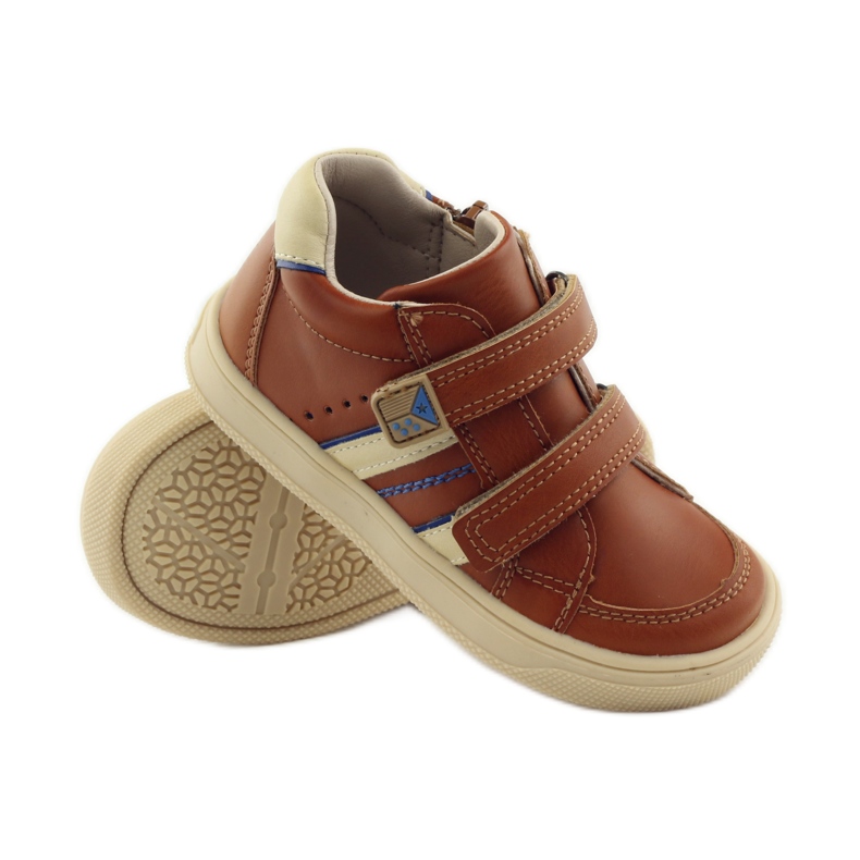 American Club Botine americane din piele 703915 albastru marin maro 3 American Club Botine americane din piele 703915 albastru marin maro 3