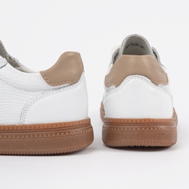 Adidași albi din piele pentru femei Sergio Leone 1