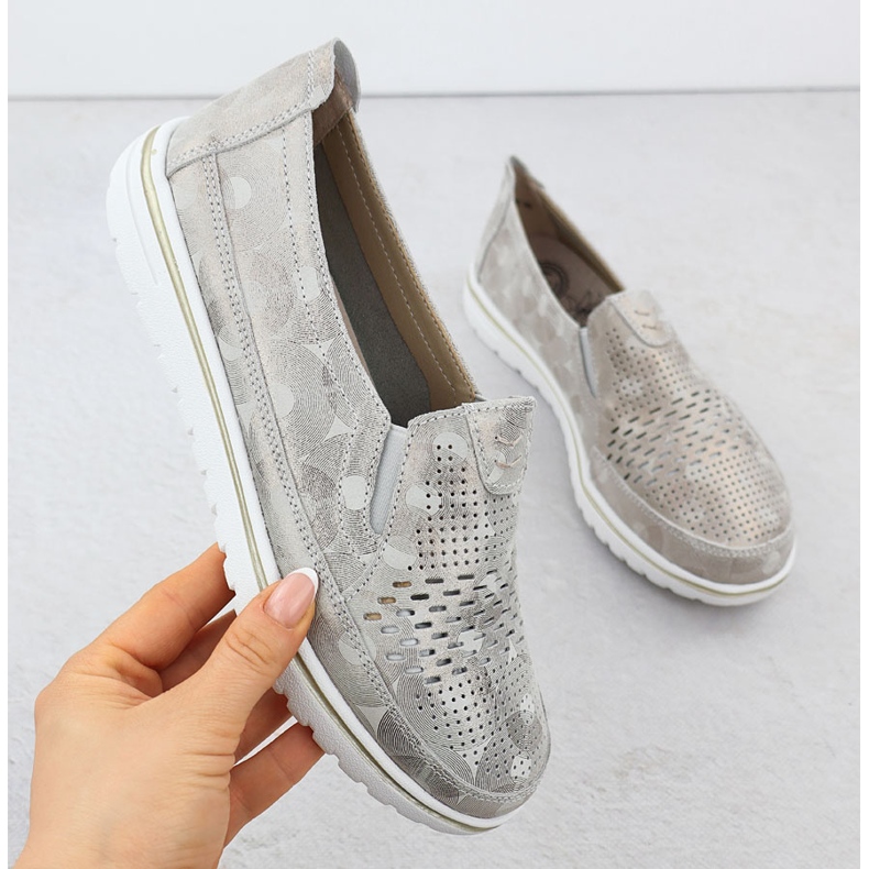 Evento Pantofi pentru femei pentru femei Openwork Golden Eveniment 1653 de aur 1