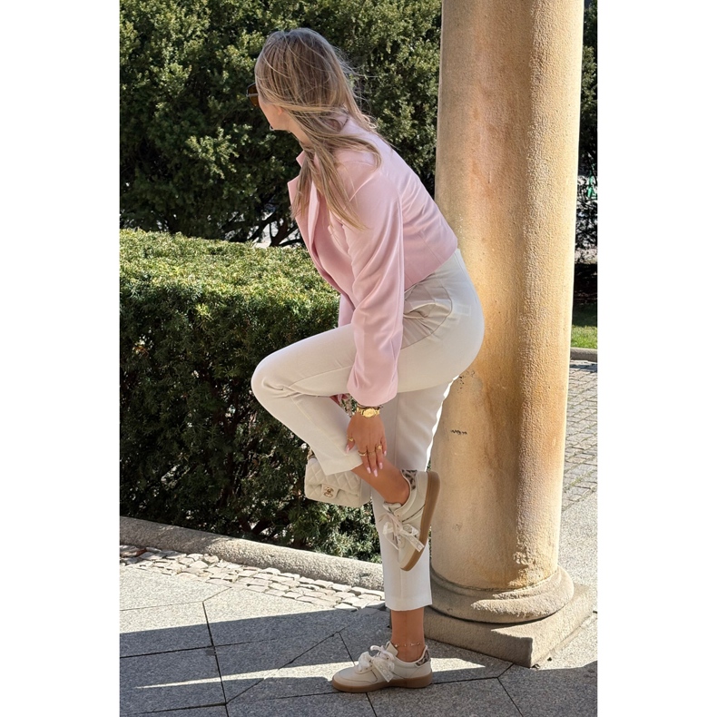 Adidași scăzute pentru femei cu dantelă leopard bej 2