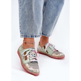 Pantofi pentru femei pentru femei Maciejka 06791-09 Verde deschis 2