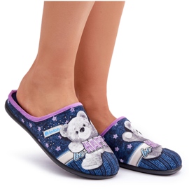 Papuci pentru femei cu un albastru Inblu GF000025 4