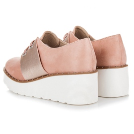 Seastar Brogues legate pe platformă roz 2