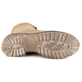 Olivier Cizme de dama piele, cizme de iarna izolate, 365BB, bej 4