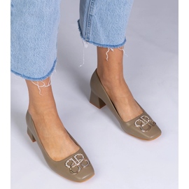 Pompe verzi cu tocuri joase cu zirconi verde 1