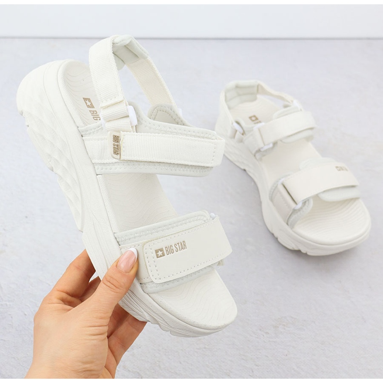 Big Star RR274A076 Sandale sportive Velcro pentru femei bej 1
