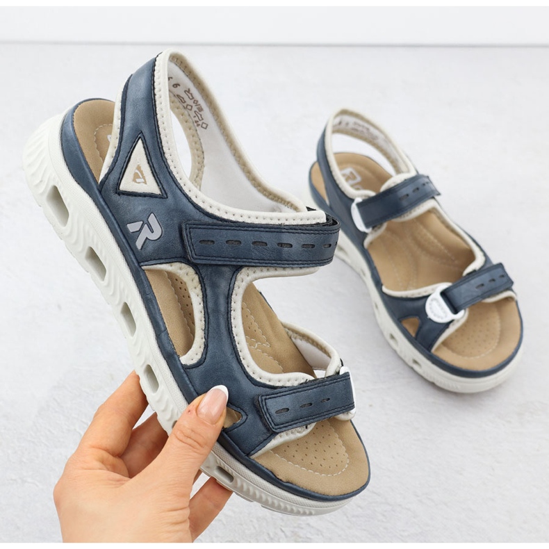 RIEKER 64066-14 SANDALE SPORTIE BLUE NAVY albastru 1 RIEKER 64066-14 SANDALE SPORTIE BLUE NAVY albastru 1