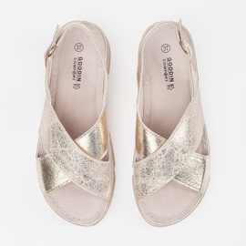 Goodin Sandale plate aurii de aur 1