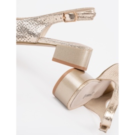 Goodin Sandale cu o linie joasă de aur 1