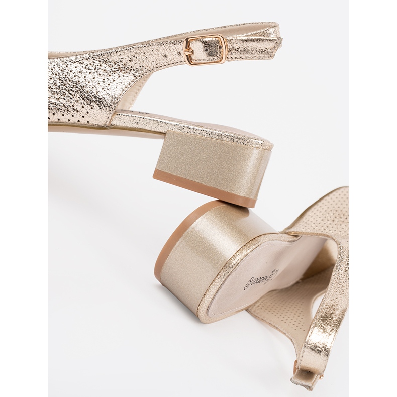 Goodin Sandale cu o linie joasă de aur 1