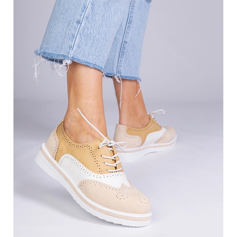 Pantofi Beige Classic Oxford bej 1