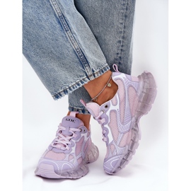 Adidaje din piele pentru femei GOE RR2N4081 PURPLE violet 1