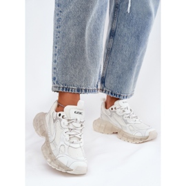 Adidași de piele pentru femei GOE RR2N4083 BEIGE bej 2