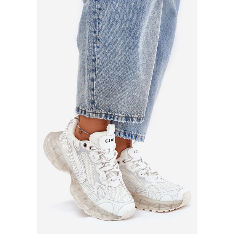 Adidași de piele pentru femei GOE RR2N4083 BEIGE bej 1