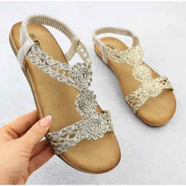 Sandale confortabile pentru femei Irsona Golden Artiker 56C1281 de aur 1