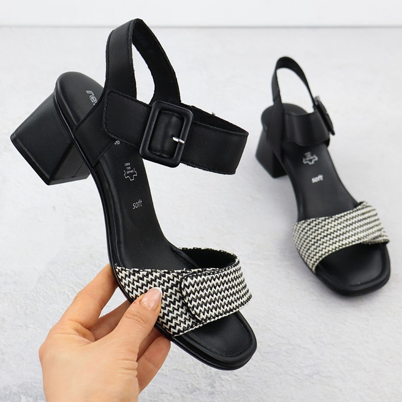 Sandale pentru femei Remonte negru 1