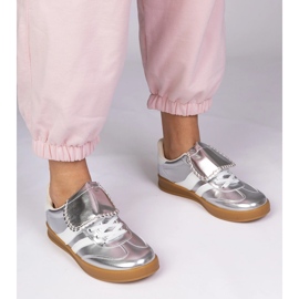 Adidași de argint adidași sportivi pentru femei 1