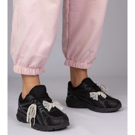 Adidași negri cu decorațiuni detașabile negru 1