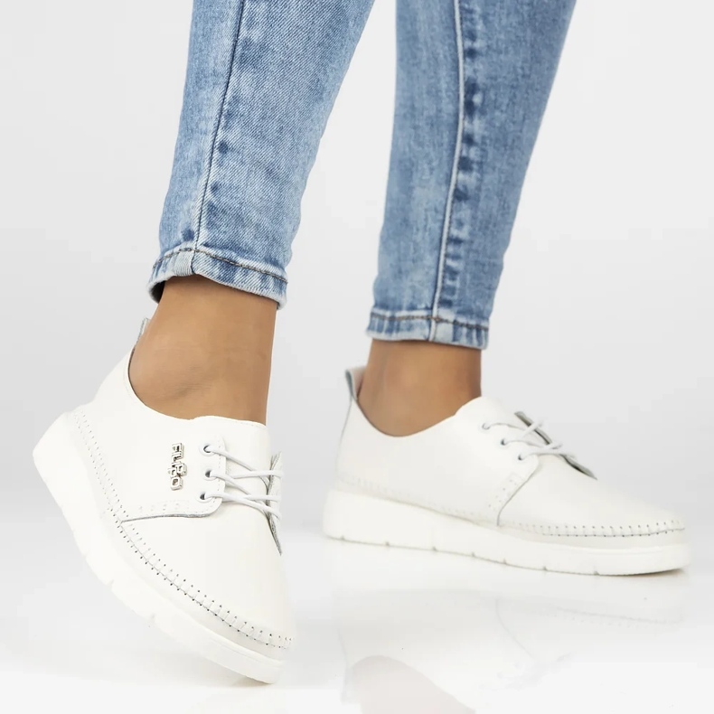 Filippo DP6747/25 WH Adidaje din piele alb 2