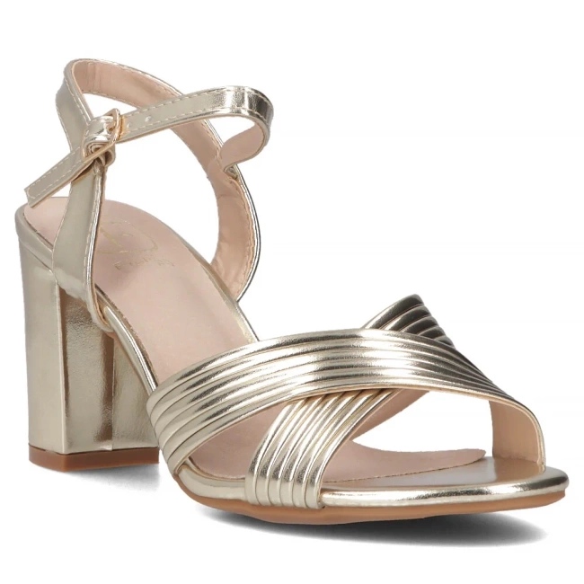 Filippo Sandale din piele pentru femei pe Golden Post DS6901/25 de aur 1