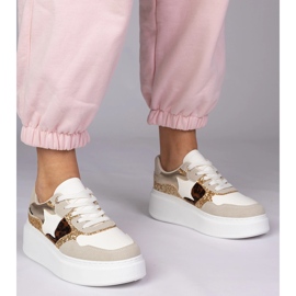 Adidași cu leopard cu sclipici multicolor 1