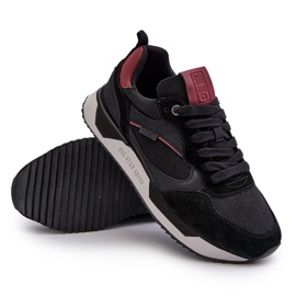 Pantofi bărbați cu sistem de spumă cu memorie Big Star NN174350 Negri negru 4