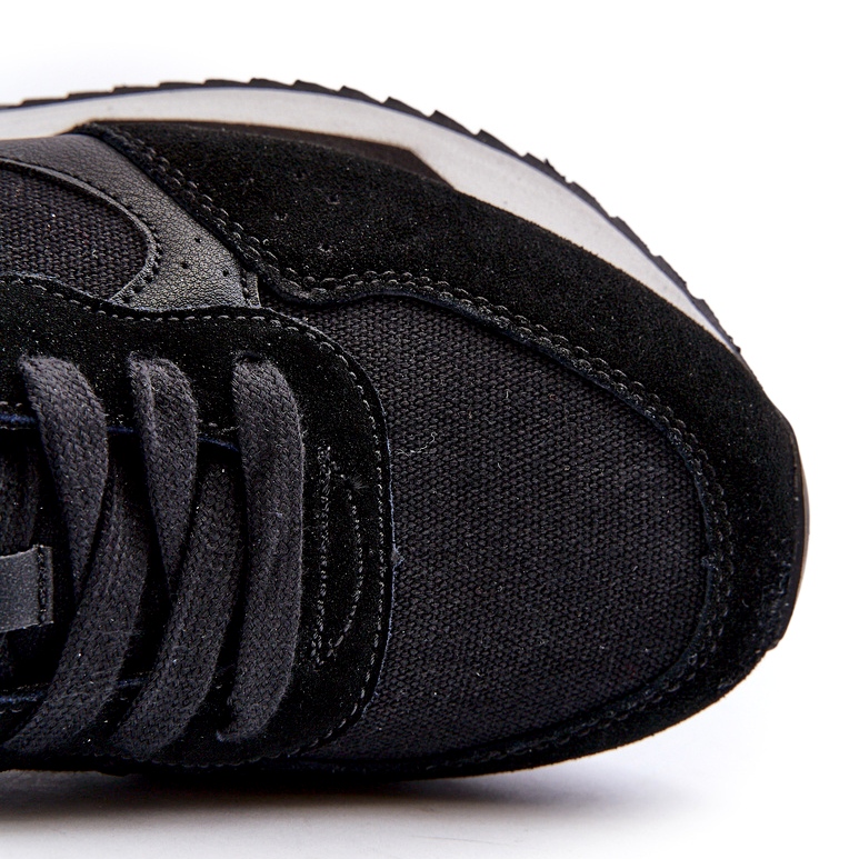 Pantofi bărbați cu sistem de spumă cu memorie Big Star NN174350 Negri negru 2