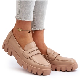 Vinceza Femei Eco Piele din piele Insert Beige Beige bej 4