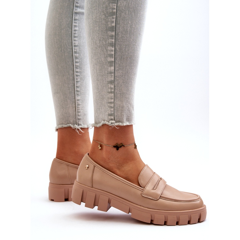 Vinceza Femei Eco Piele din piele Insert Beige Beige bej 3