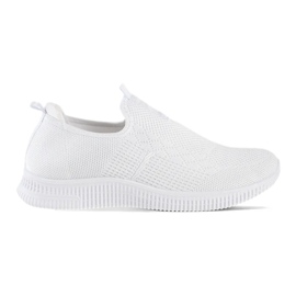 Pantofi sport slip-on dama albi 1