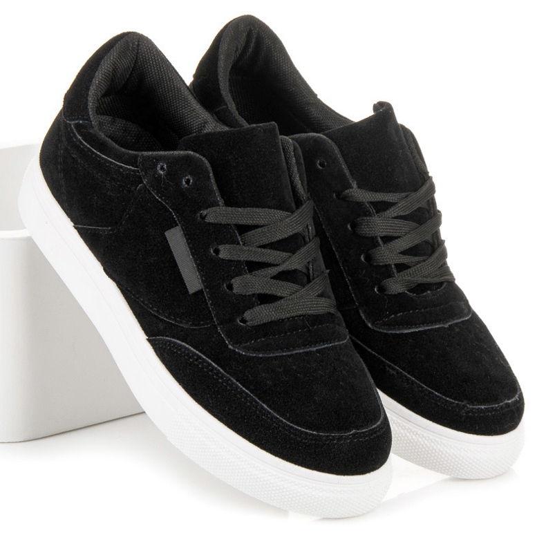 Pantofi de sport pe platformă negru 1