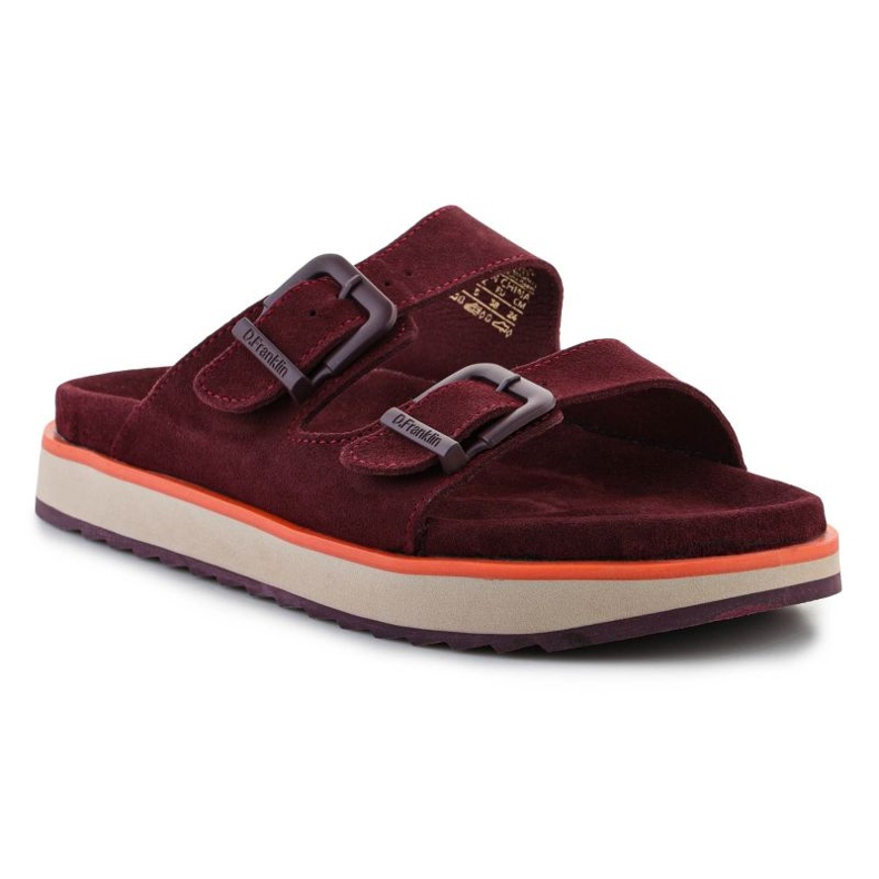D.Franklin D. FLANKLIN FLIP FLOPS NORDIC SANDAL BANTALE DFSH405004-BURG roșu 1