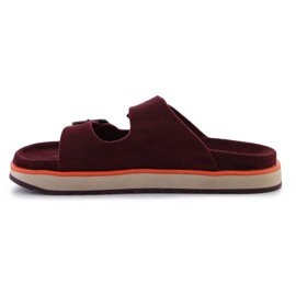 D.Franklin D. FLANKLIN FLIP FLOPS NORDIC SANDAL BANTALE DFSH405004-BURG roșu 4