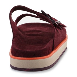 D.Franklin D. FLANKLIN FLIP FLOPS NORDIC SANDAL BANTALE DFSH405004-BURG roșu 5