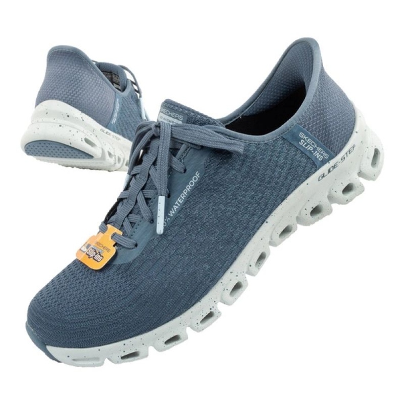 Pantofi Skechers Glide-pas 104571/SLT cu membrană albastru 3