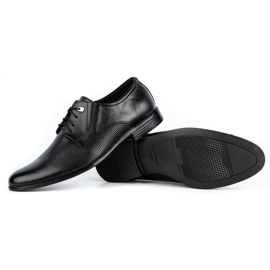 Olivier Pantofi barbati eleganti din piele 302T3 negru 3