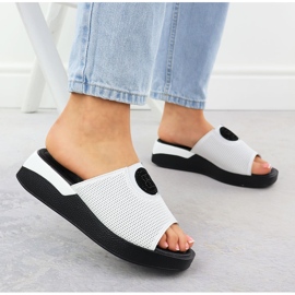 Flip Flip Flip Flops White Jezzi 8479 confortabil confortabil alb 5