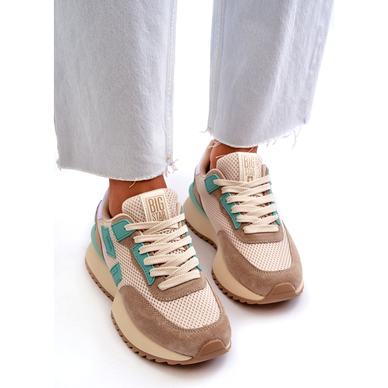 Adidaje sport pentru femei Big Star NN274973 Beige bej 4