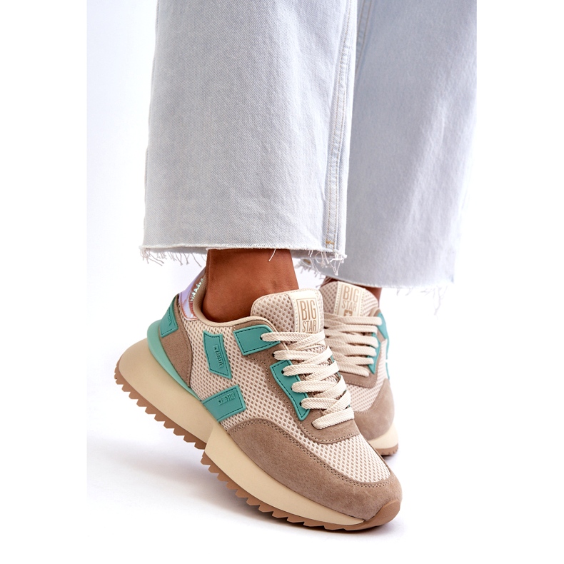 Adidaje sport pentru femei Big Star NN274973 Beige bej 3
