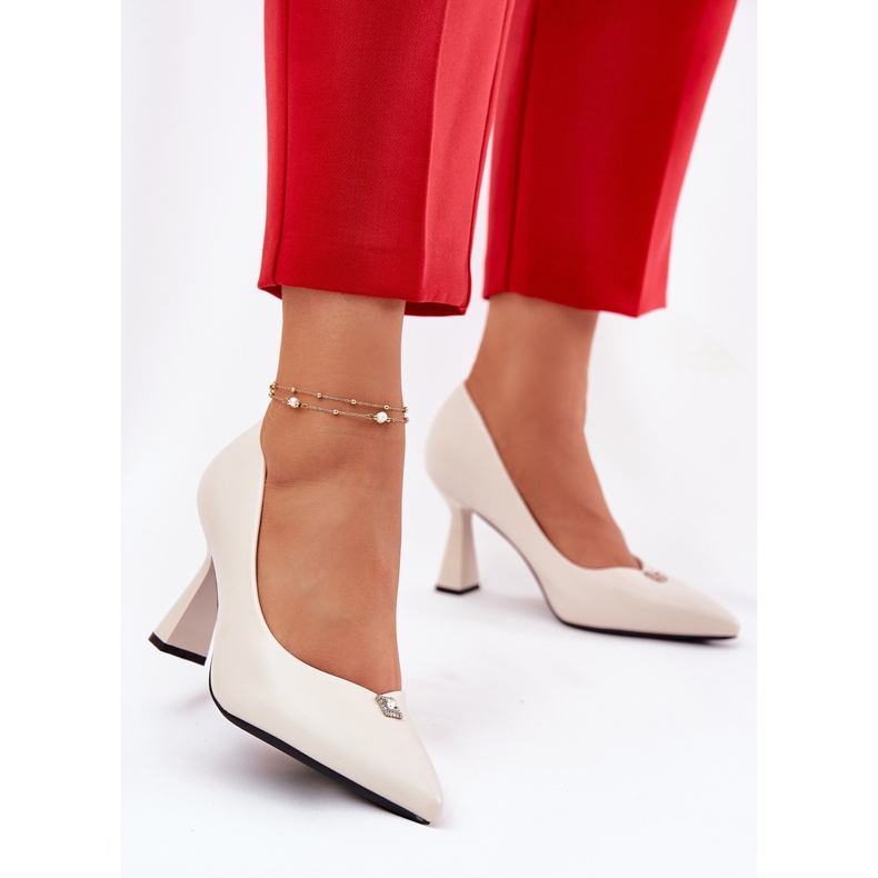 Pompe elegante pe Vinceza extinsă 62222 bej 2