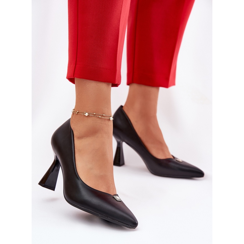 Pompe elegante pe Vinceza extinsă 62222 Pin negru 2