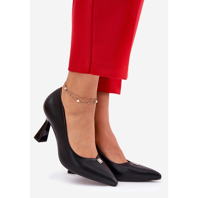 Pompe elegante pe Vinceza extinsă 62222 Pin negru 1