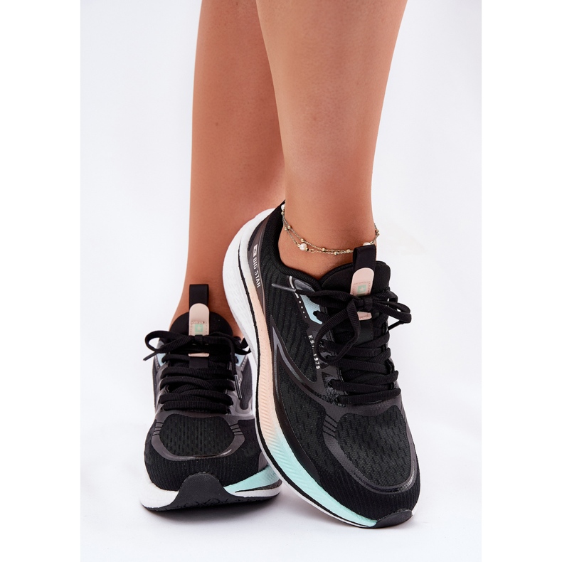 Pantofi sport pentru femei Big Star RR274A160 Hi-Polish System Black negru 2