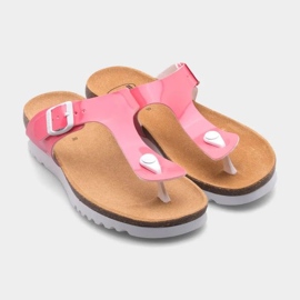 FLIP-FLOPS FEMEI SCHOLL BOA VISA F31247-1209 PINK roz 2